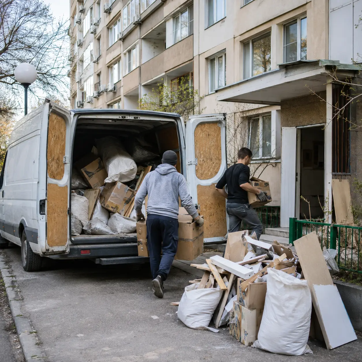 Извозване на отпадъци след ремонт в кв. Младост, София — DB-Clean